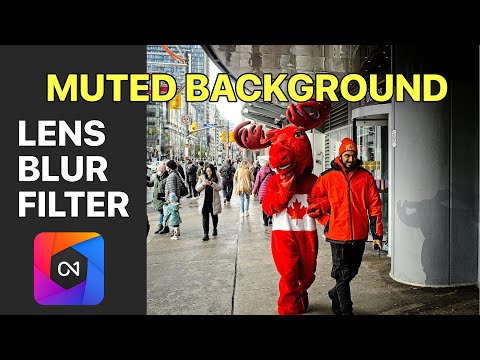 Muted Background with Lens Blur Filter in On1 Photo Raw