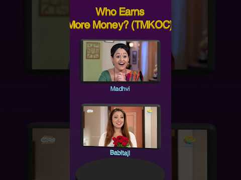 Who Earns More Salary in Tmkoc? #tmkoc #tmkocsmileofindia #babitaji