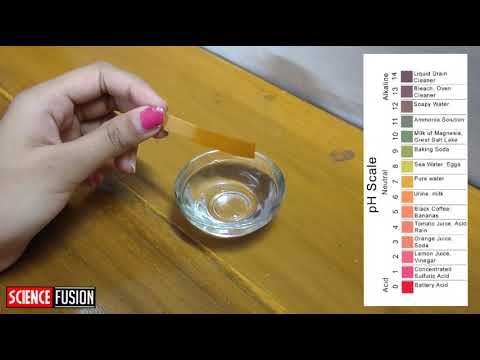 Ph scale acid and base experiment