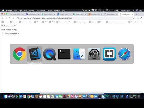 HTML Box model and block element