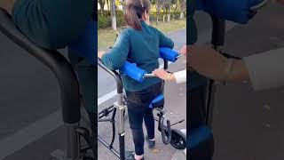 6-Wheel Rehabilitation Anti-Rollover Senior Walker ( # 2555  ) 1️⃣Product Link in Bio