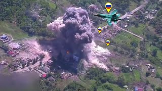 Russian FAB-3000 Epic Destruction of Ukrainian Ammunition Depot in Bogatyr