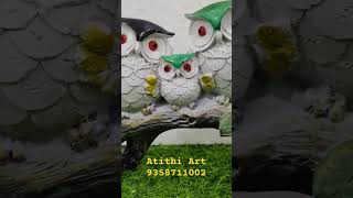 Owl Family 9358711002 #owl #owlfamily #resin #polyresin #atithiart #homedecor #handicrafts #homeuse