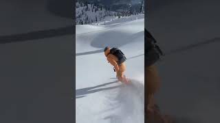 Perfect Powder Day #snowboarding #shorts #winter #newvideo #snow