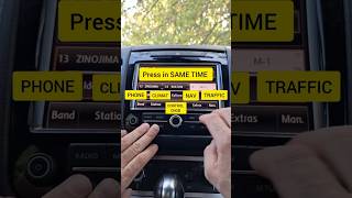 How to restart radio in Volkswagen Touareg 2011-2018 #autoinfo