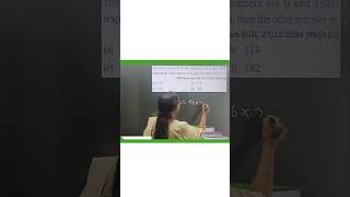 HCF and LCM #maths #shorts #rrb_ntpc