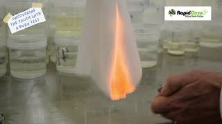 RapidClean CleanLIFE Burn Test
