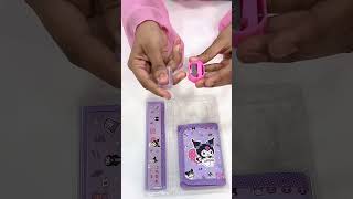 Kuromi Stationery Gift Set 💜 | Perfect Gift for Kids & Sanrio Lovers | Angroos Minis