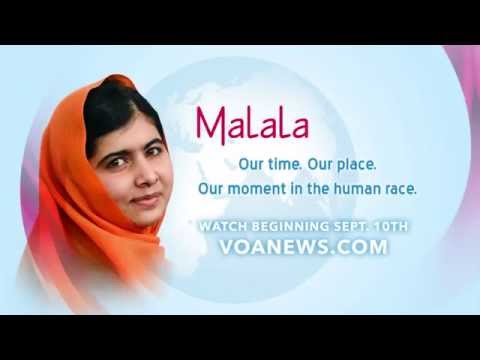 Malala at the Newseum with VOA