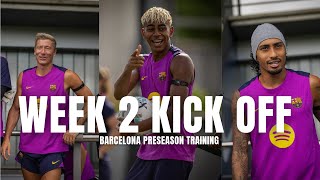 Lamine Yamal, Roony Bardghji, Raphinha in Action: Barcelona 2nd week of Preseason kick off 💥🏋️‍♂️