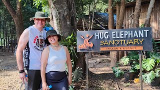 A day at the elephant sanctuary in Chiang Mai #与像共舞