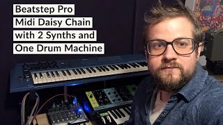 Arturia Beatstep Pro Setup with Moog Grandmother, Yamaha CS1X and Nord Drum 3P