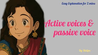 Active voice & passive voice Part-1 | Easy Explanation for 2 mins shortsviralvoice