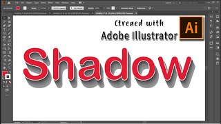 Text Shadow * Adobe illustrator