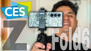 Vlogging On Samsung Galaxy Z Fold 6 CES Day 1!