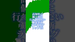 高知県の個人的に行ってみたい観光名所ランキング#地理系を終わらせない #47都道府県企画
