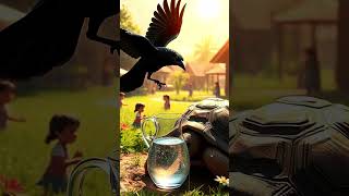 The Thirsty Crow's Clever Plan - Part 01 #clevercrow #wise #friendshipstory   #inspiration