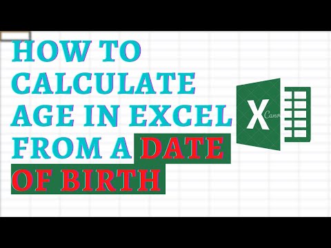 How to Calculate Age in Excel from a Date of Birth | Excel Tricks |  How's That Tech #shorts