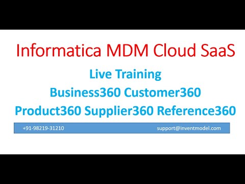 Day1 Informatica MDM cloud SaaS introduction class