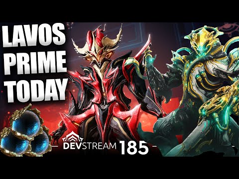 Lavos Prime Today! Devstream 185 Temple! Warframe Drops News!