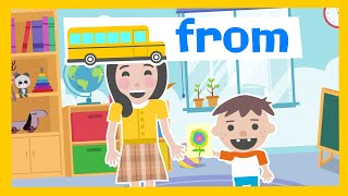 Sight Word "From" - From me to you - Kindergarten Sight Words From Woohoo School