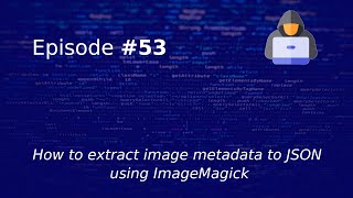 How to extract image metadata to JSON using ImageMagick