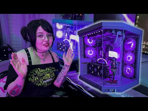 Building my EX BF His Dream PC! 🪻💜🦇 Hyte Taro Milk Y70 Build Guide!