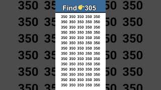Find Odd Number 305. #shorts #viral