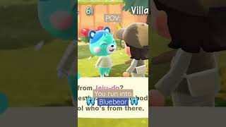 A Wild Bluebear Appeared! 🦋 ACNH Villager Hunt | Katiemari Clips ♡
