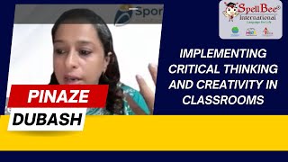 Empowering Classrooms Through Critical Thinking & Creativity-Pinaze Dubash-Educators Council Meeting