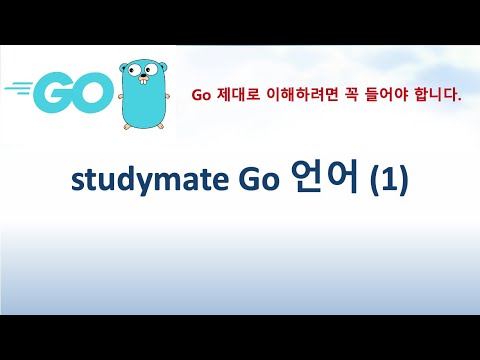 studymate Go 언어 (1)