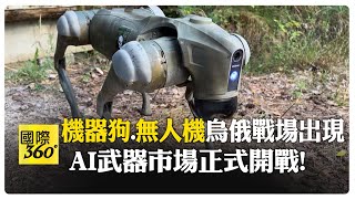 烏軍"機器狗"戰場最前線 無人機互抓?! 代替士兵監視壕溝.探測地雷 【國際360】20241009@全球大視野Global_Vision