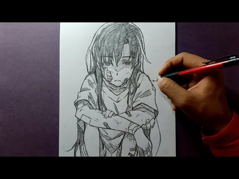 Drawing broken 💔 💔  Anime Girl in Timelapse | Anime Artist YT