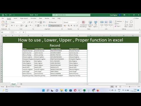 3 Formula to Change Case =Upper( ) =Lower( ) = Proper( ) in Excel 2021