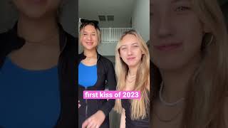 First kiss of 2023💋‼️🥰 | Dixon Sisters #shorts