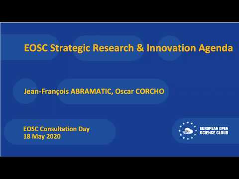 EOSC Consultation Day - 2.1 EOSC Strategic Research & Innovation Agenda