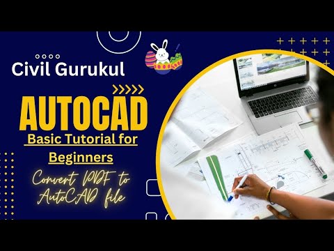 AutoCAD tutorial for Civil Engineers -convert PDF to AutoCAD #autocad #tutorial #civilengineering