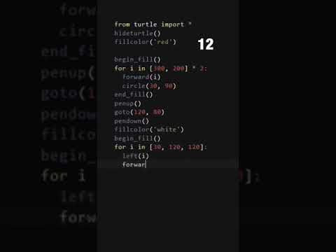 You didn't know Python can draw || YouTube Logo #shorts