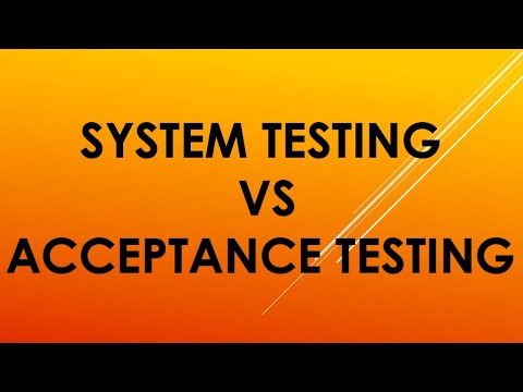 System Testing vs Acceptance Testing |  acceptance testing in software testing