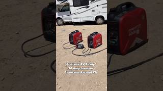 Double your power output by combining 2 inverter generators with a Predator Parallel Kit.￼