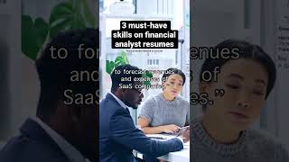 3 Must-haves on financial analyst resume #finance #financejobs #resumetips