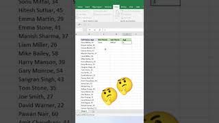 Excel Hack: Master Ctrl + E for Smart Work! ⚡📊 #shortvideo #short #shorts #views #like #subscribe