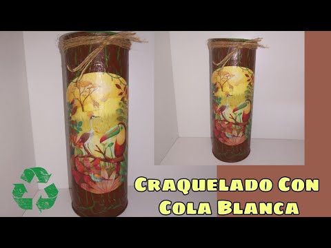 CRAQUELADO CASERO CON COLA BLANCA /HOMEMADE CRACKLING WITH WHITE TAIL #craquelado #craqueladocasero
