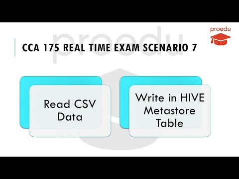 CCA 175 Real Time Exam Scenario 7 | Read CSV File | Write in HIVE Table