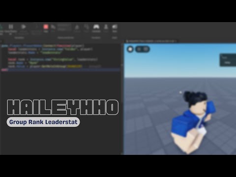 Group rank leaderstat in less than a minute! | ROBLOX Studio Scripting | Dev Log 1