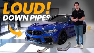 How Much LOUDER Did Downpipes Make Our BMW M8 Competition?