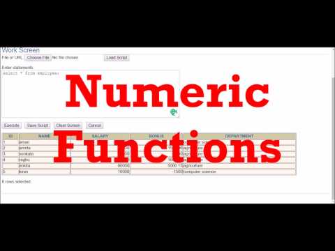 in-build numeric functions