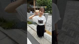 猛暑日のアパレルスタッフは何着てる？🍉【夏服コーデ】#discoat #ディスコート #夏服 #骨格ウェーブ #shorts