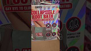 Dollar Tree Travel Foot bath #dollartree #footcare #shopping #footbath