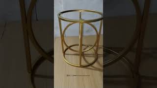 designcraftexports side table with gold powder coat #furniture #designelements #design